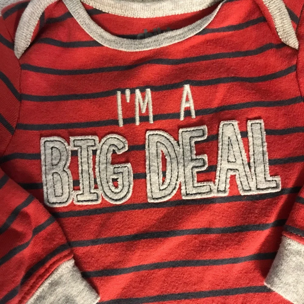 🌻5/$5!! 'I’m A Big Deal' Long Sleeved One Piece